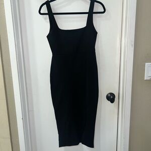 Nasty Gal Black Midi Dress